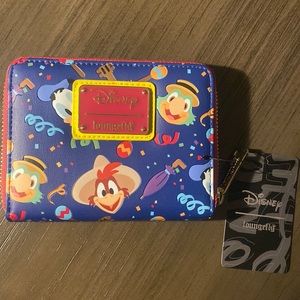 NWT Loungefly Disney Tres Caballeros Zip Wallet